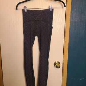 470 🦃🎄Black and White Speckled Leggings